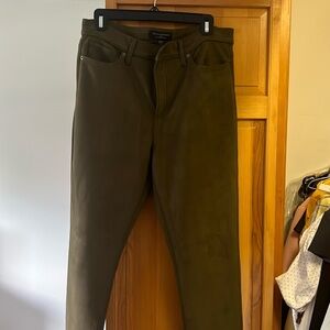 Washable micro suede jeans